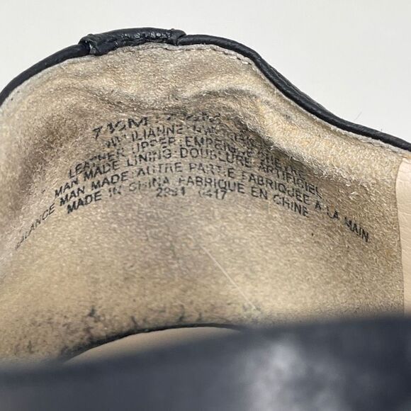 Nine West Women's Lilianne Dress Oxfords Pointed Toe Lace Up Shoes Black 7.5M - Picture 10 of 11